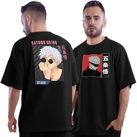 Satoru Gojo Otaku Unisex Oversized Anime T-Shirt – Dudeme