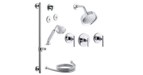 Kohler K-PURIST-MS11S-4E-CP Purist Thermostatic Eco Shower System with ...