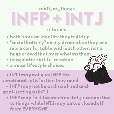 INFP & INTJ | Infp, Mbti relationships, Infj infp