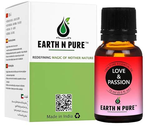 Earth N Pure Essential Oil Blend for Love & Passion | 15 ml | 100% Pure ...