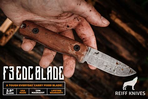 Reiff F3 EDC Fixed Blade Magnacut • Anthony Awaken