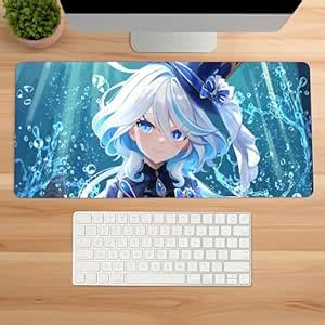 ZeraCustoms Furina Premium Desk Mat | Anti-Skid | Anti-Slip | 60 * 28 ...