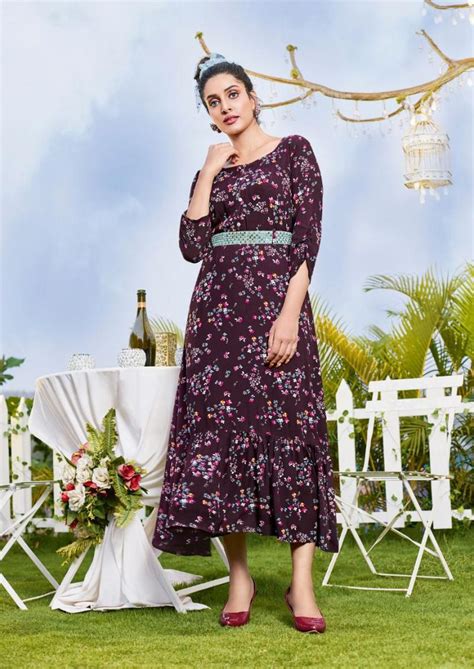 Karissa Kinlee Vol 2 Rayon Print With Designer Exclusive Kurti ...