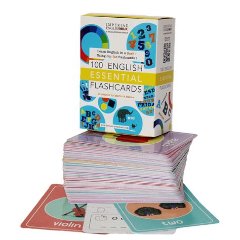 Buy Imperial English UK - 100 Essential English Flash Cards - Toys ...