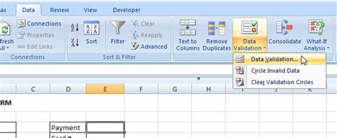 Image result for Excel Data Menu