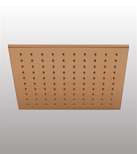 BRASS RAIN SHOWER SQUARE - AQUANT - ( BRUSHED ROSE GOLD - - 250x250 mm ...