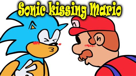 Mario and Sonic Kissing - Saturday Night Smoochin' - FNF MOD - YouTube