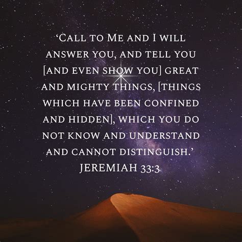 Jeremiah 33:3 | Jeremiah 33, Told you so, Scripture