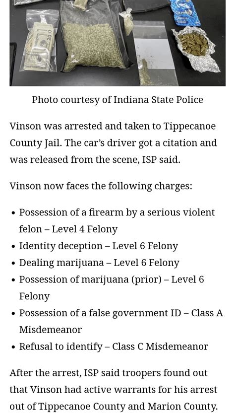 This is why cops are getting shot at in Mitchell. A class 6 felony for ...