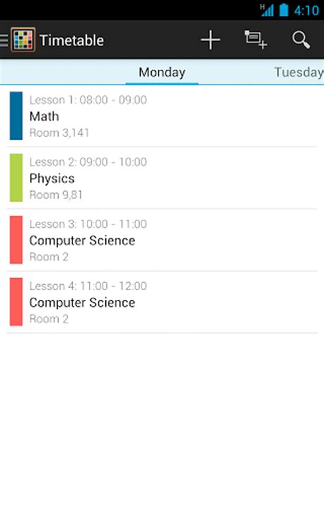 Image result for Timetable App Android Studio