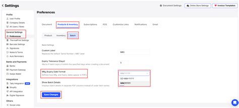 How to change the Mfg./Expiry Date Format for batches in web? - General ...