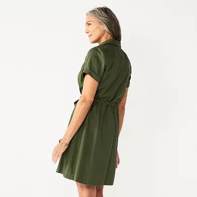Women's Croft & Barrow® Utility Shirt Dress