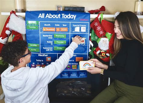 Buy INDRAK 192 cards Classroom Pocket Chart School Calendar and Weather ...