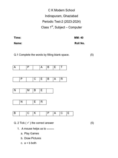 Image result for Sample Exam Papers Introduction to Computer