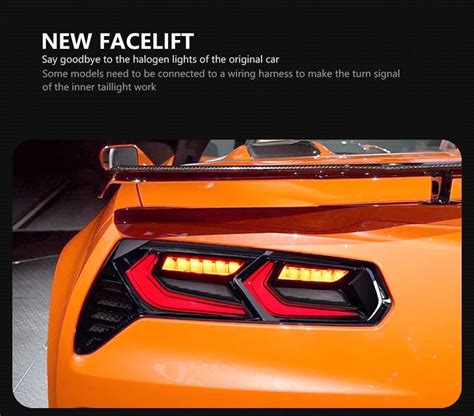 Chevrolet Corvette Tail Lights 2014-2019 New LED Tail lamp light DRL ...