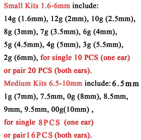 Glass Dead Stretching Kit | Single Flare Plugs Set | Half Sizes ...