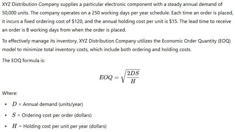 Image result for EOQ Examples and Solutions