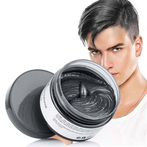 Buy MOFAJANG Black Hair Colour Wax, Instant Hairstyle Cream 130ml ...