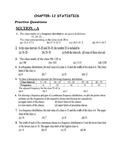 Statistics Practice Questions 的图像结果