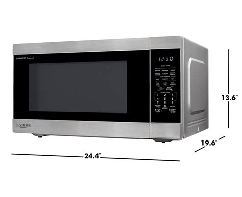 SHARP SMC2264KSC Carousel® Countertop Microwave Oven with Inverter ...