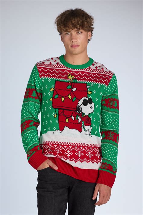 Snoopy Mens & Big Mens Ugly Christmas Sweater, Sizes S-3XL - Walmart.com