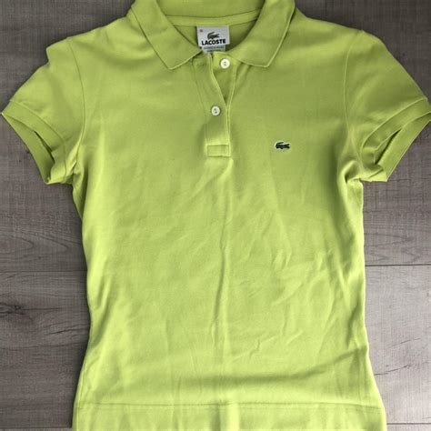 Lacoste Women's Green Shirt | Depop