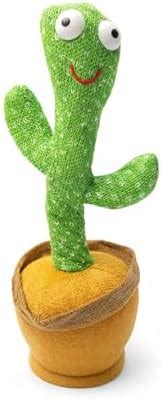 Dancing Cactus Toy with Music and Moving Action Interactive Plush Toy ...