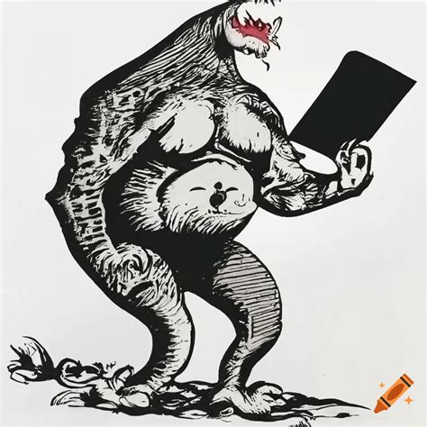 Bane from batman reading poetry in a dr. seuss style illustration