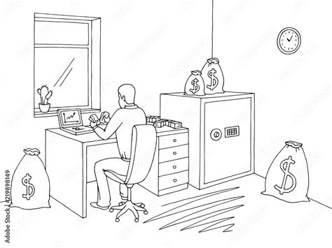 Computer Room Cartoon Black White 的图像结果