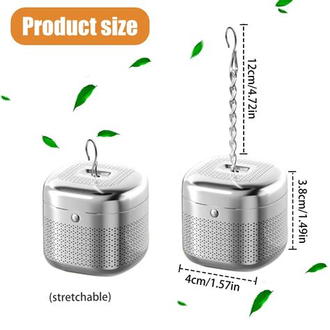 Zeitel® Cube Tea Infuser - 304 Stainless Steel Fine Mesh Strainer 4x4x3 ...