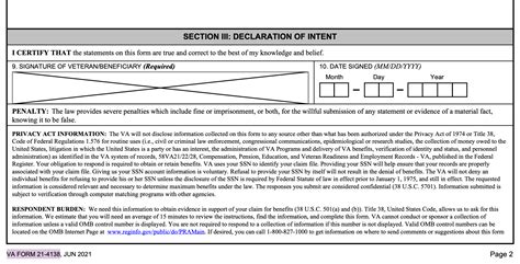 How Do You Write A Va Form 21 4138 at Tamara Wilson blog