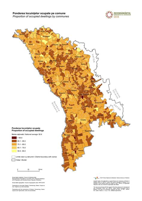 The Population of the Republic of Moldova at the time of the Census was ...