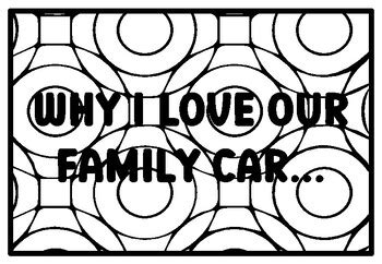 WHY I LOVE OUR FAMILY CAR... Car Quote Coloring Pages, Car Coloring ...