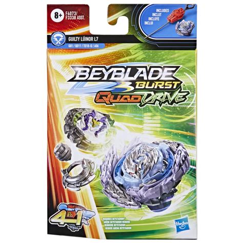 Beyblade Burst Quaddrive Guilty Lúinor L7 Spinning Top Starter Pack, 8Yrs+