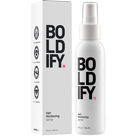 Amazon.com : BOLDIFY Hair Thickening Spray - Get Thicker Hair in 60 ...