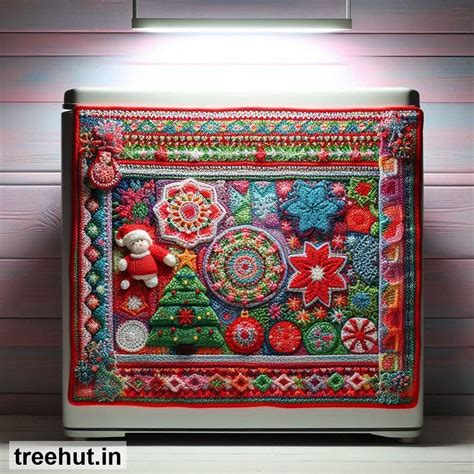 Christmas Crochet Fridge Top Mat Ideas patterns and how to make them ...