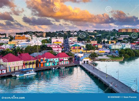 St. Johns Antigua stock image. Image of landmark, dusk - 83698481