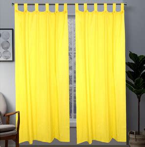 Alemah 153 cm (5 ft) Window Cotton Room Darkening Curtain (Pack Of 2 ...