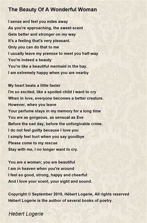 A Truly Beautiful Woman Poem - Background Free