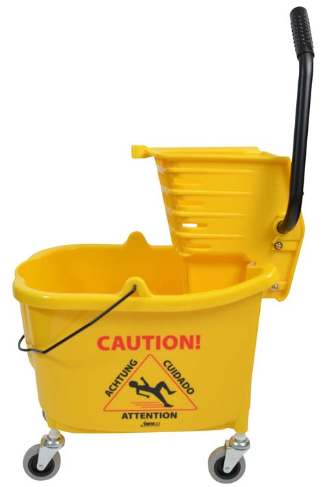 35QT Yellow Mop Bucket & Side Press (Wringer Combo) - Bermuda ...