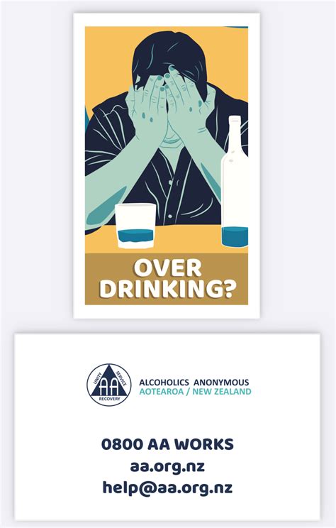 Business Card Male English - Alcoholics Anonymous Aotearoa/New Zealand