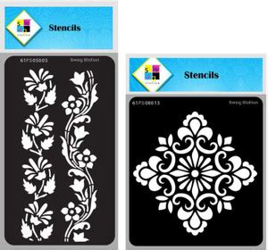 SWAGSTATION Stencil for art and craft , Border Art and Mandala Art ...