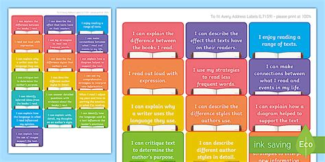 Cursive Year 6 Reading Assessment Stickers (teacher made)