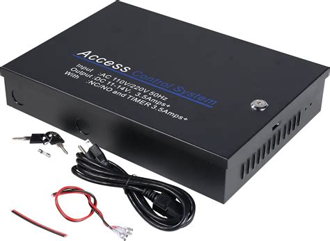 Buy UHPPOTE Input 110VAC Output 12VDC Metal Power Supply Box with ...