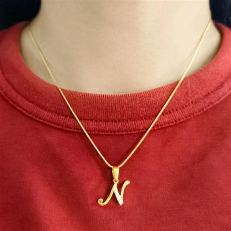 Jual Kalung Tali Rantai Liontin Bulat Cristal Bunga Perhiasan Emas asli ...