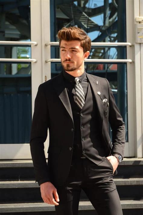 Shop For Elegant Black 3-Piece Suit For Men From Sainly– SAINLY