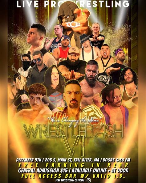 TCW Presents LIVE PRO WRESTLING in Fall River, MA , Cultural Event ...