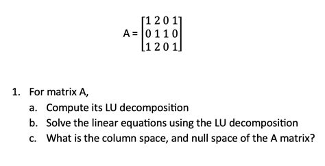 Matrix Factorization Lu Decomposition in Linear Matrix 的图像结果