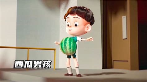 男孩吃西瓜不吐籽，结果身上长满西瓜藤条，变成一个“西瓜人”