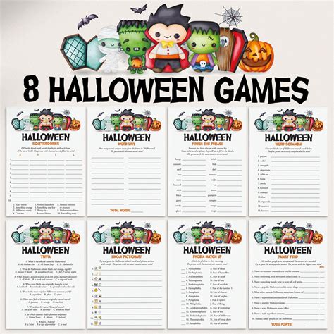 Family halloween party games bundle kids halloween games to play at ...